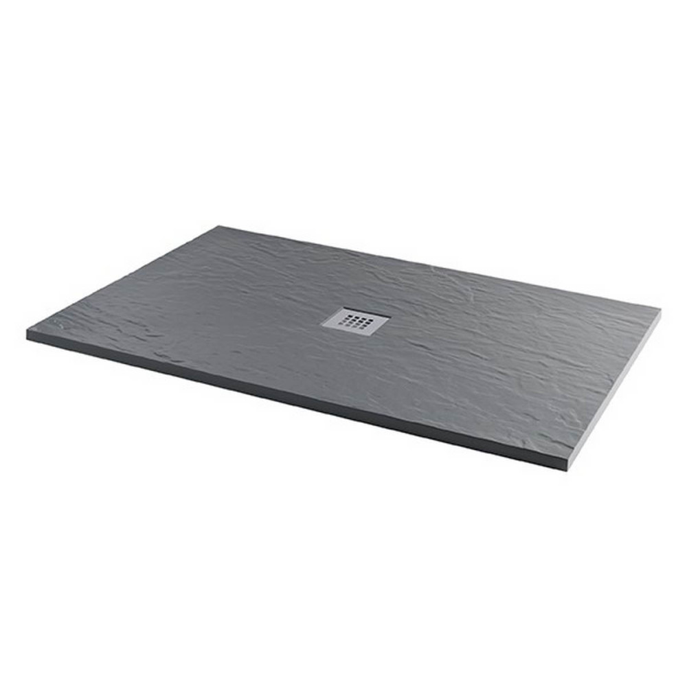 MX Minerals 1700 X 800mm Rectangle Ash Grey Shower Tray (1)