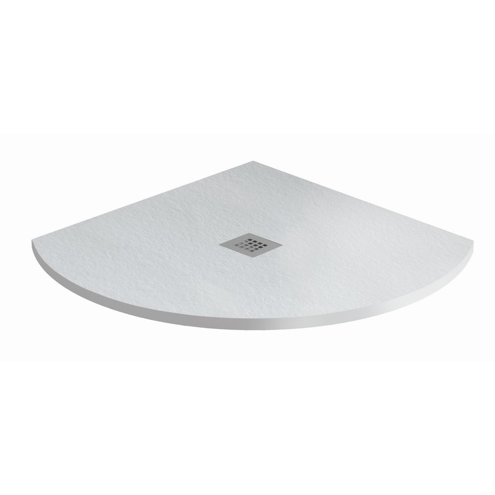 MX Minerals 800 X 800mm Quadrant Ice White Shower Tray