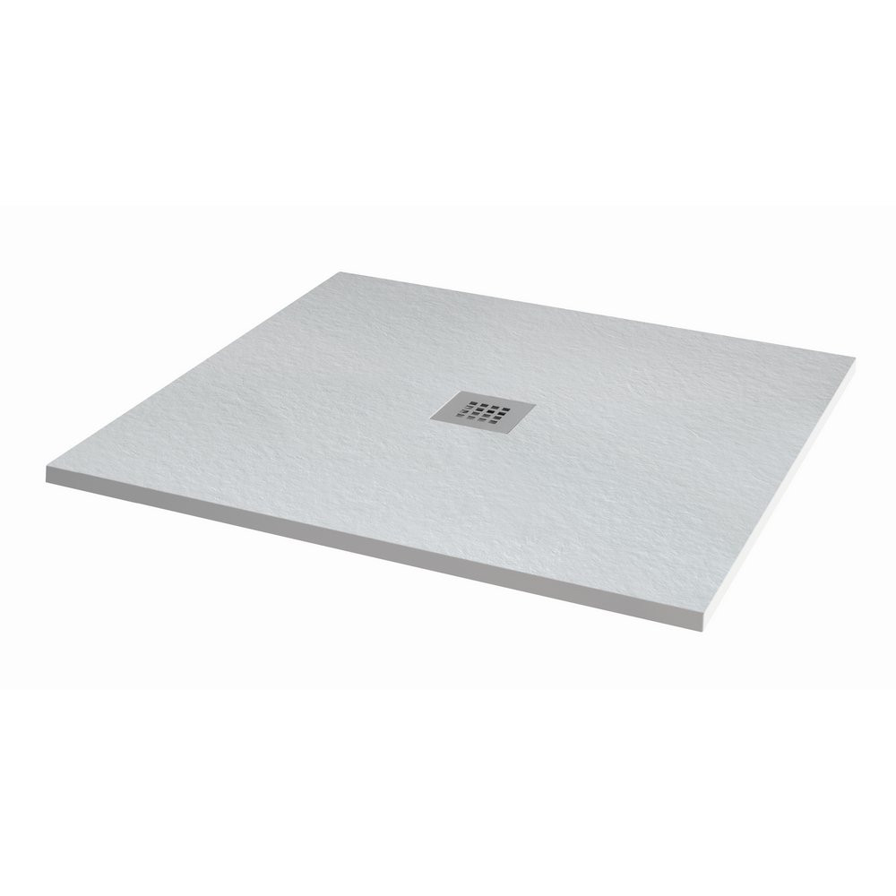 MX Minerals 900 x 900mm Square Ice White Shower Tray