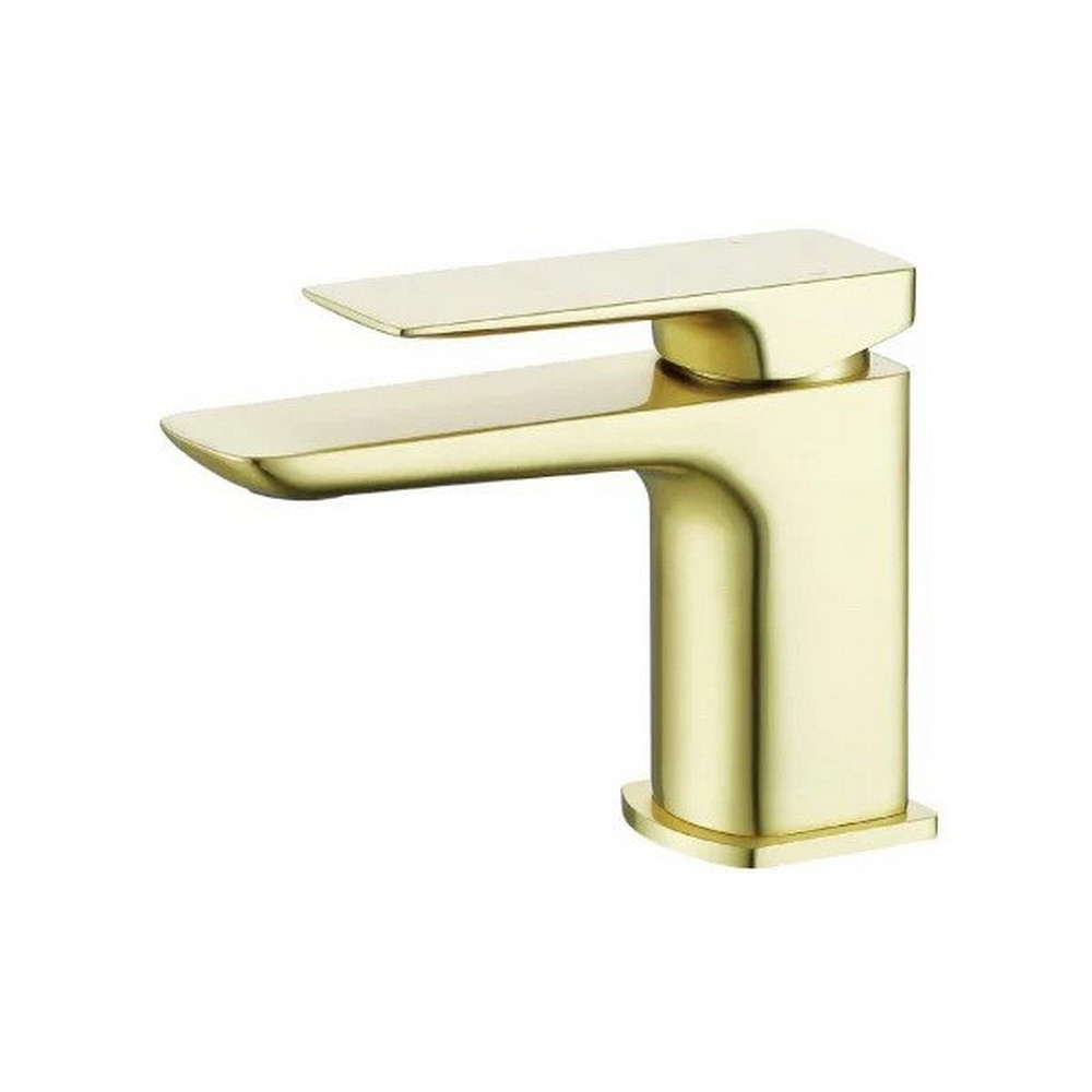 Marflow Carmani Basin Mixer with Waste in Brushed Brass