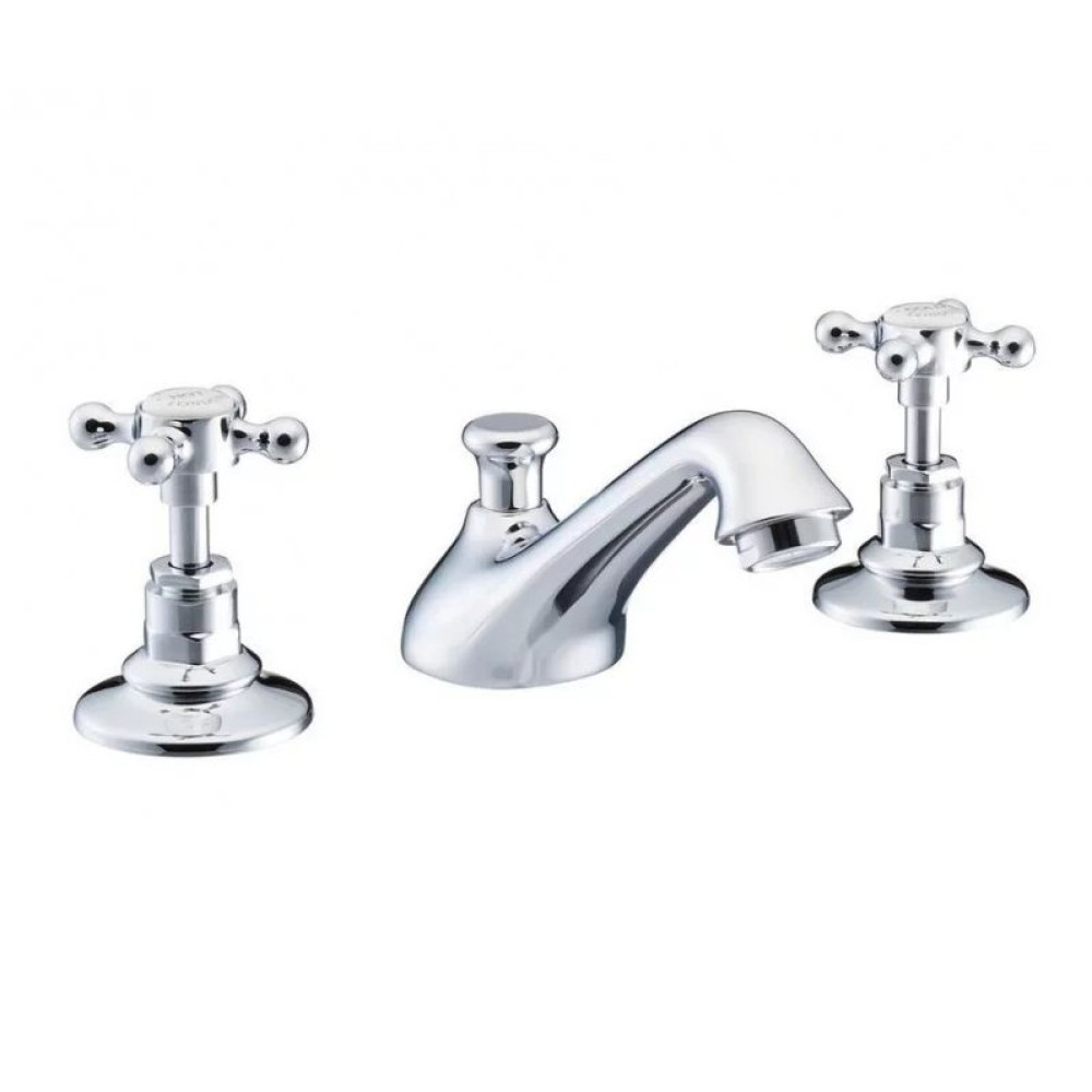 Marflow Ferrada 3 Tap Hole Basin Mixer With Pop Up Waste