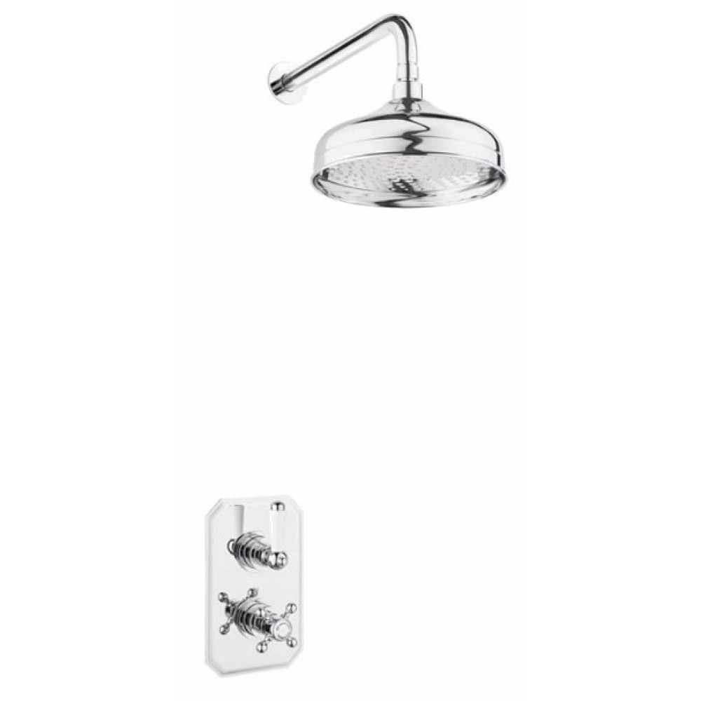 Marflow Ferrada Concealed Thermostatic Shower Valve with Wall Overhead Kit