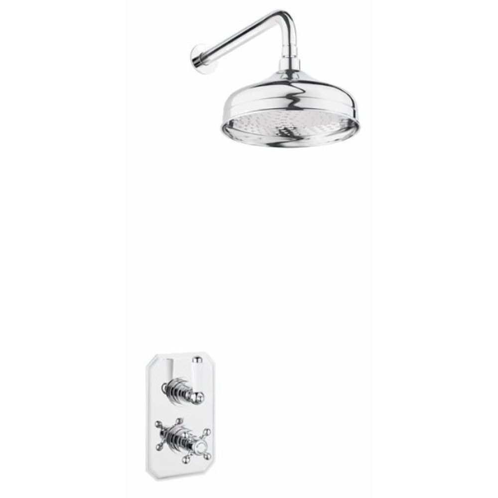 Marflow Ferrada Concealed Thermostatic Shower Valve with Wall Overhead Kit