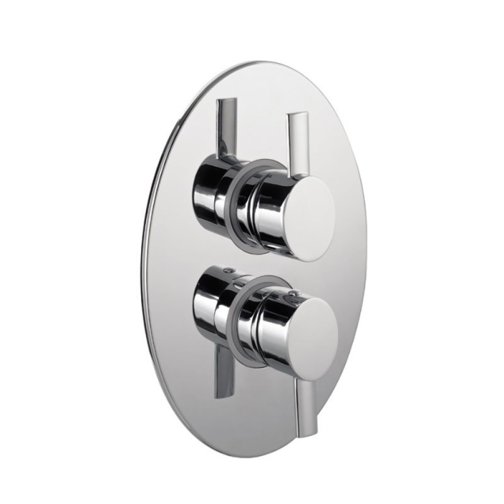 Marflow North 2 South Thermo Shower Valve Concealed with Brass Concealing Plate