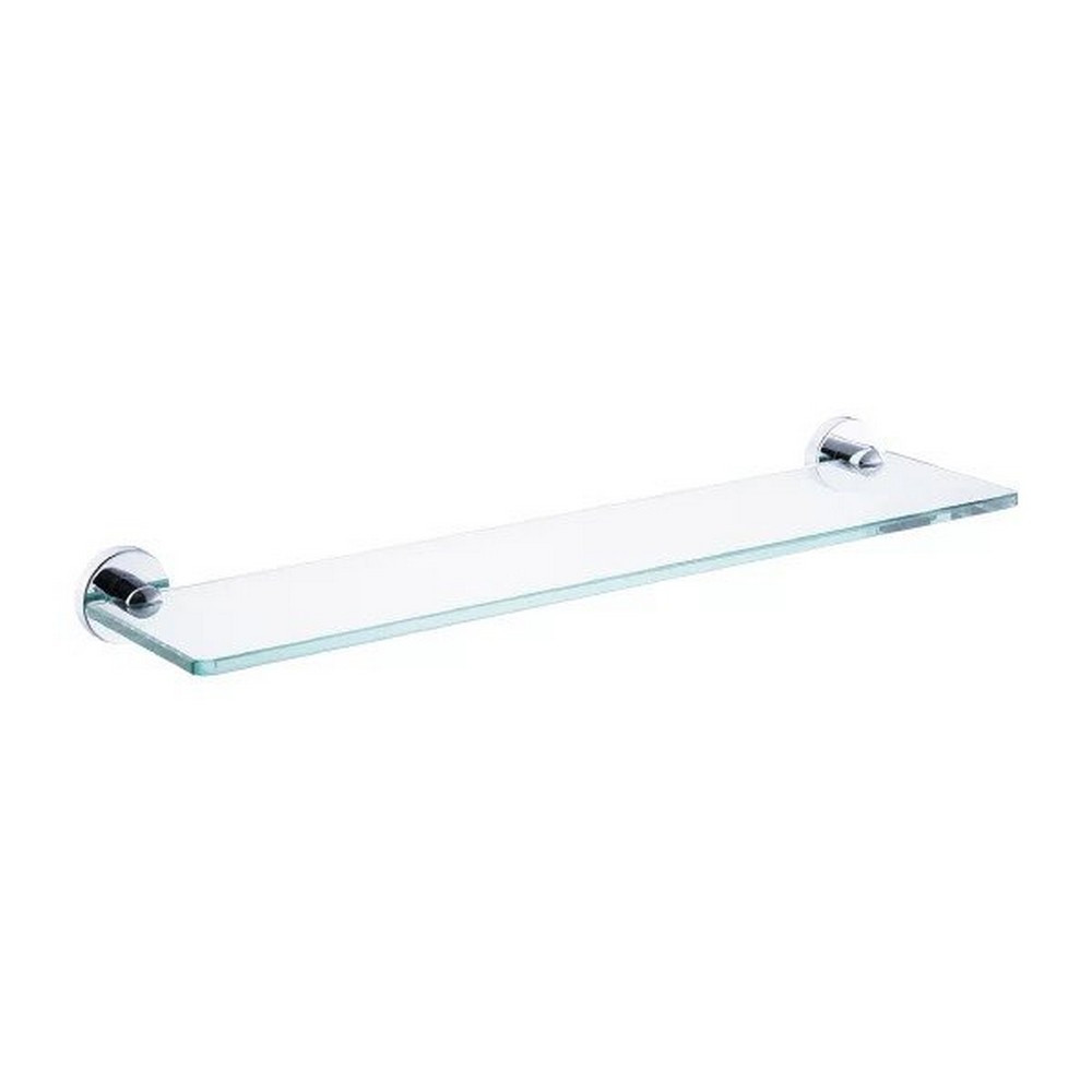 Marflow Now Orius Glass Gallery Shelf in Chrome