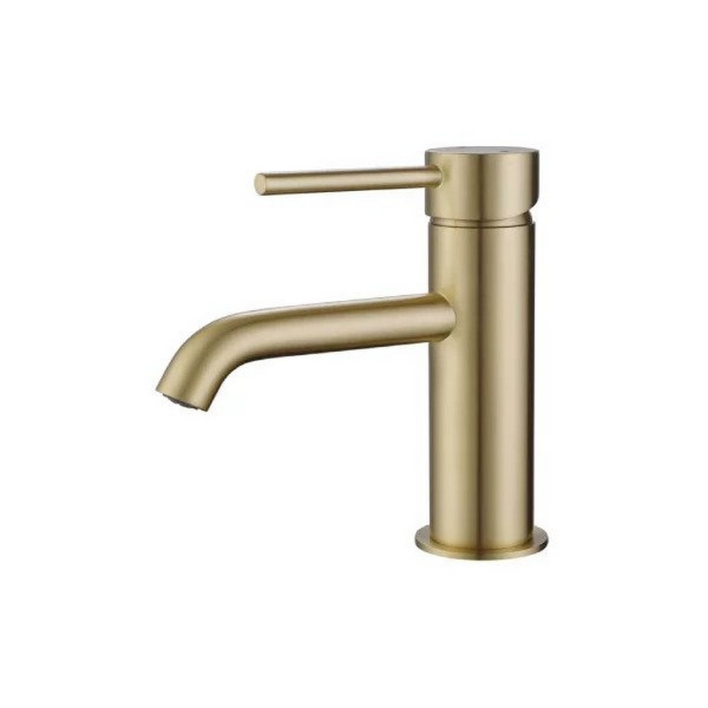 Marflow Pava Basin Mixer with Waste in Brushed Brass