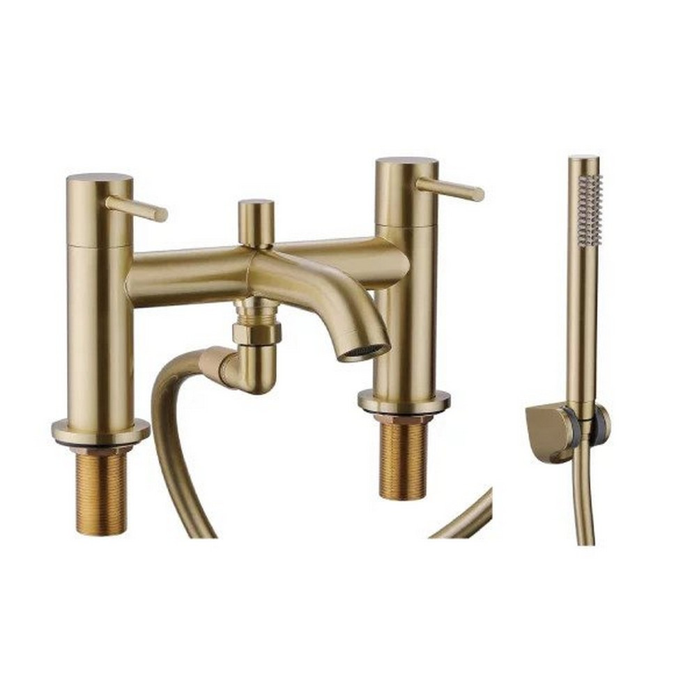 Marflow Pava Bath Shower Mixer in Brushed Brass