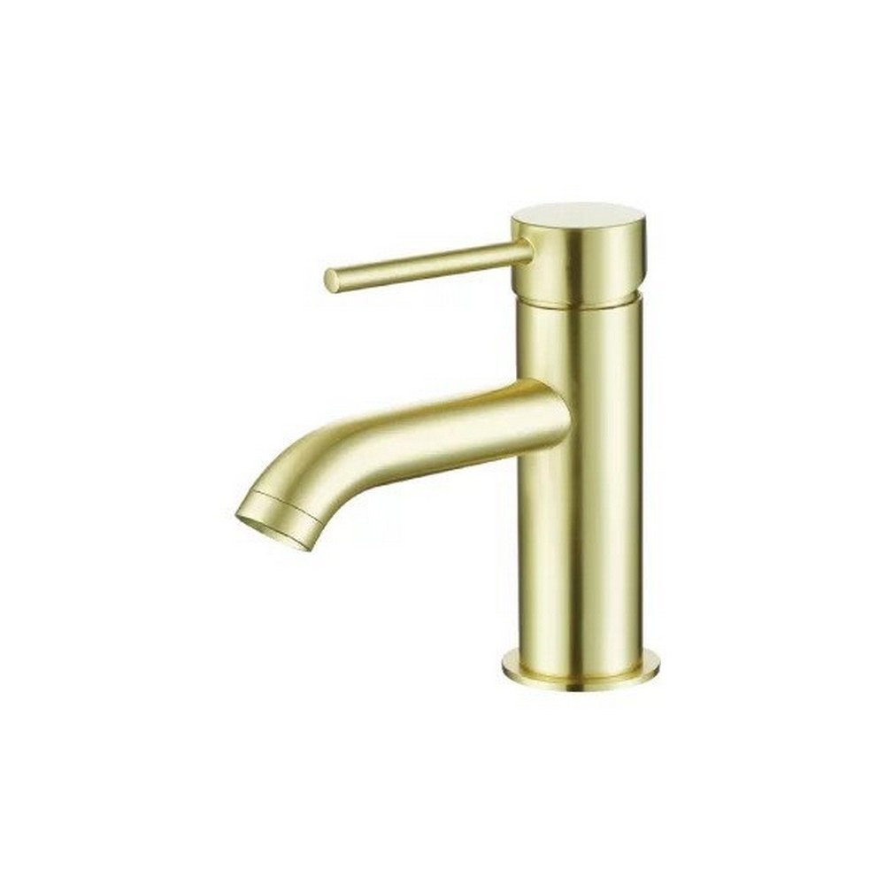 Marflow Pava Cloakroom Basin Mixer with Waste in Brushed Brass