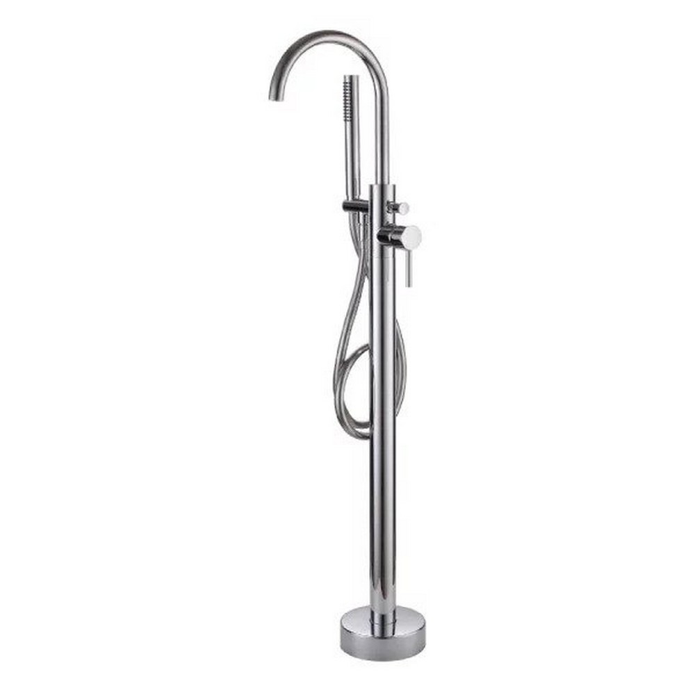 Marflow Pava Freestanding Bath Shower Mixer in Chrome
