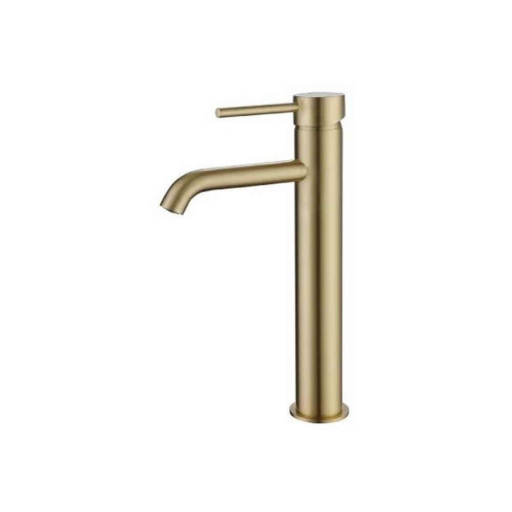 Marflow Pava Tall Basin Mixer in Brushed Brass