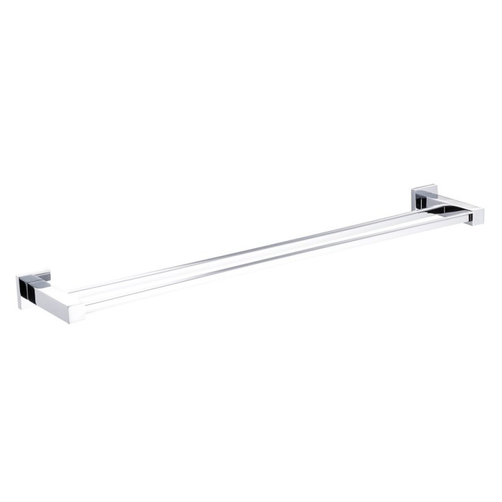 Marflow Now Quadre Double Towel Rail in Chrome