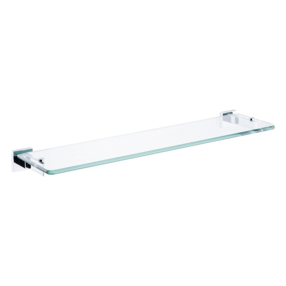 Marflow Now Quadre Glass Gallery Shelf in Chrome