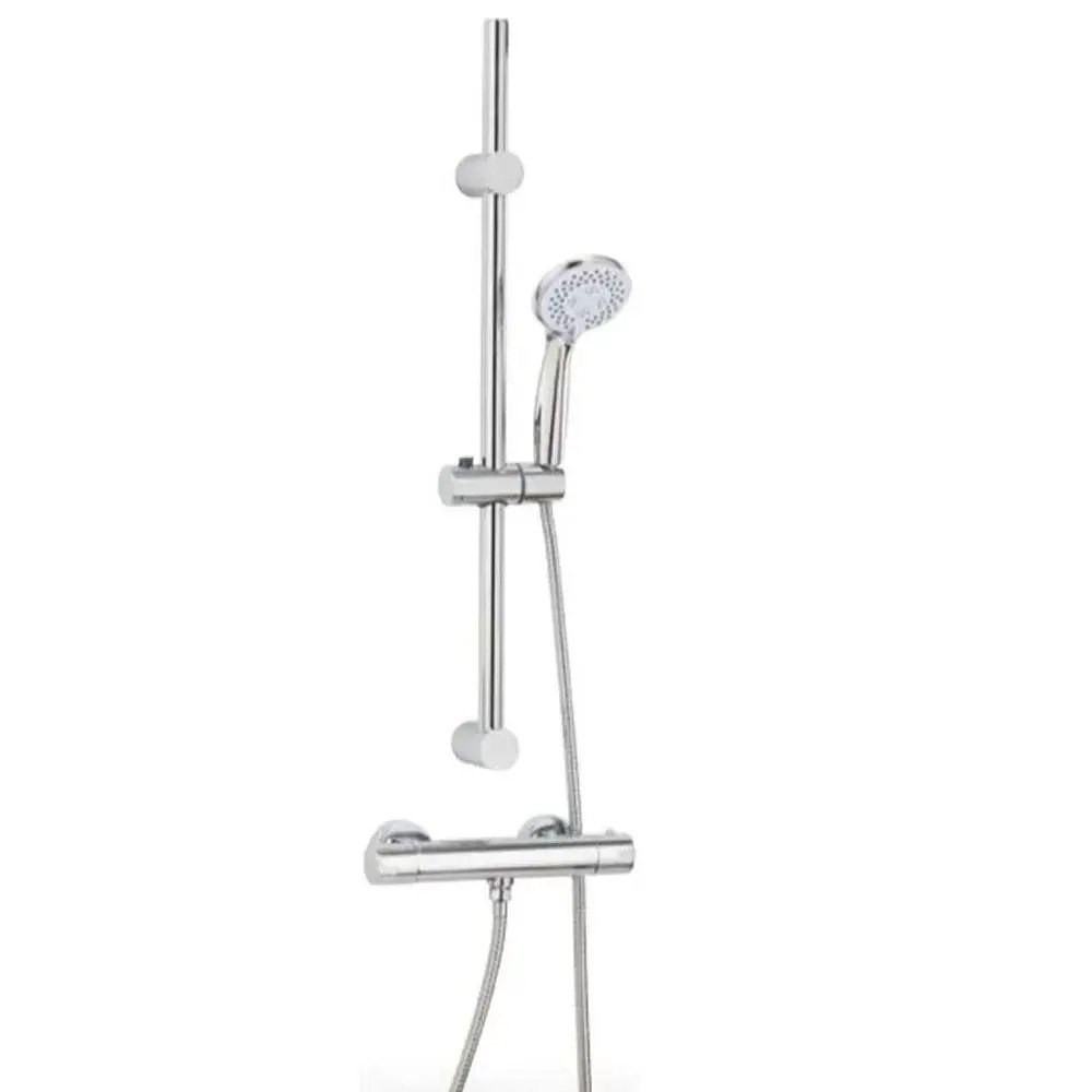 Marflow Round Single Outlet Thermostatic Shower Valve & Kit in Chrome