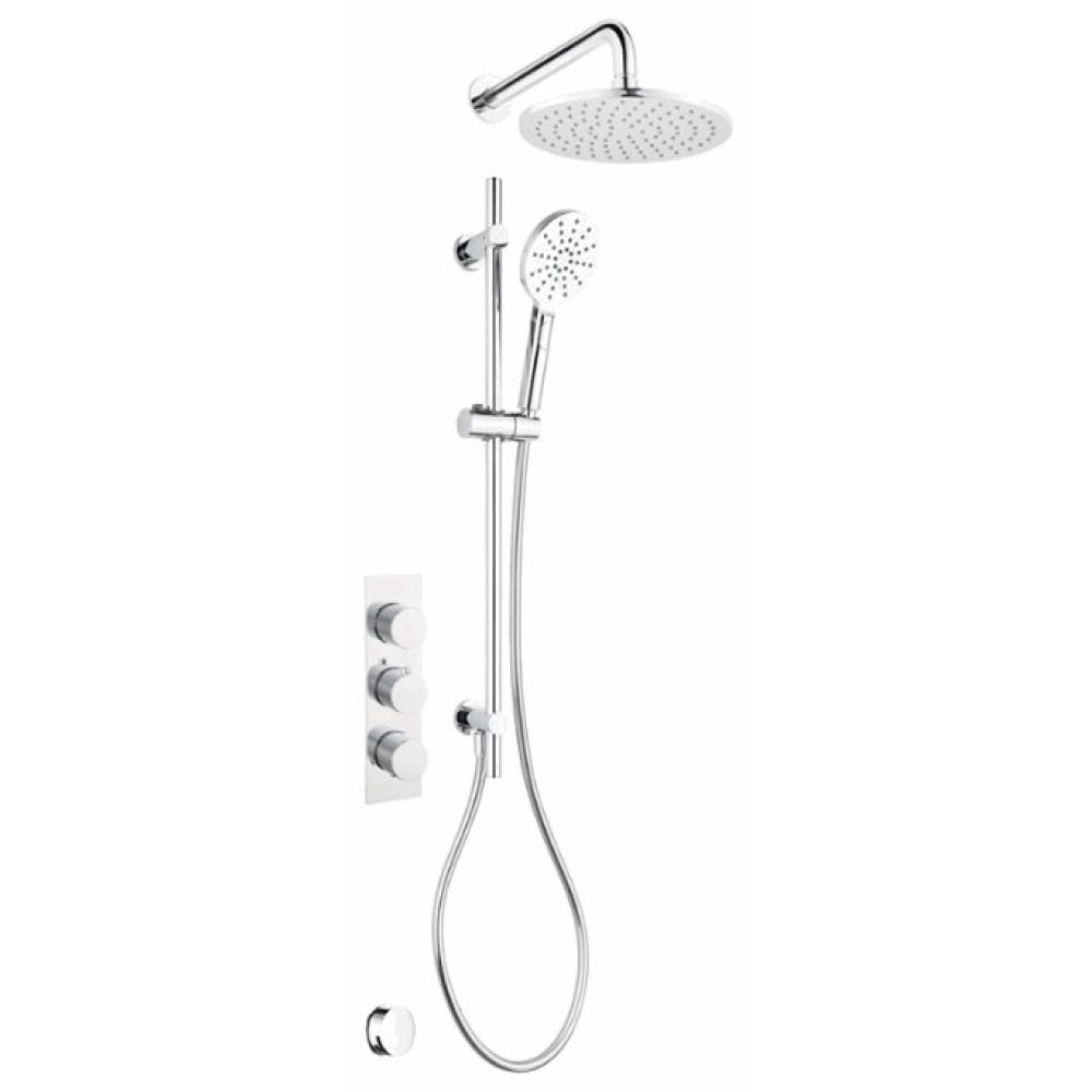 Marflow Savini Three Outlet Concealed Thermostatic Shower Valve with Bath Filler