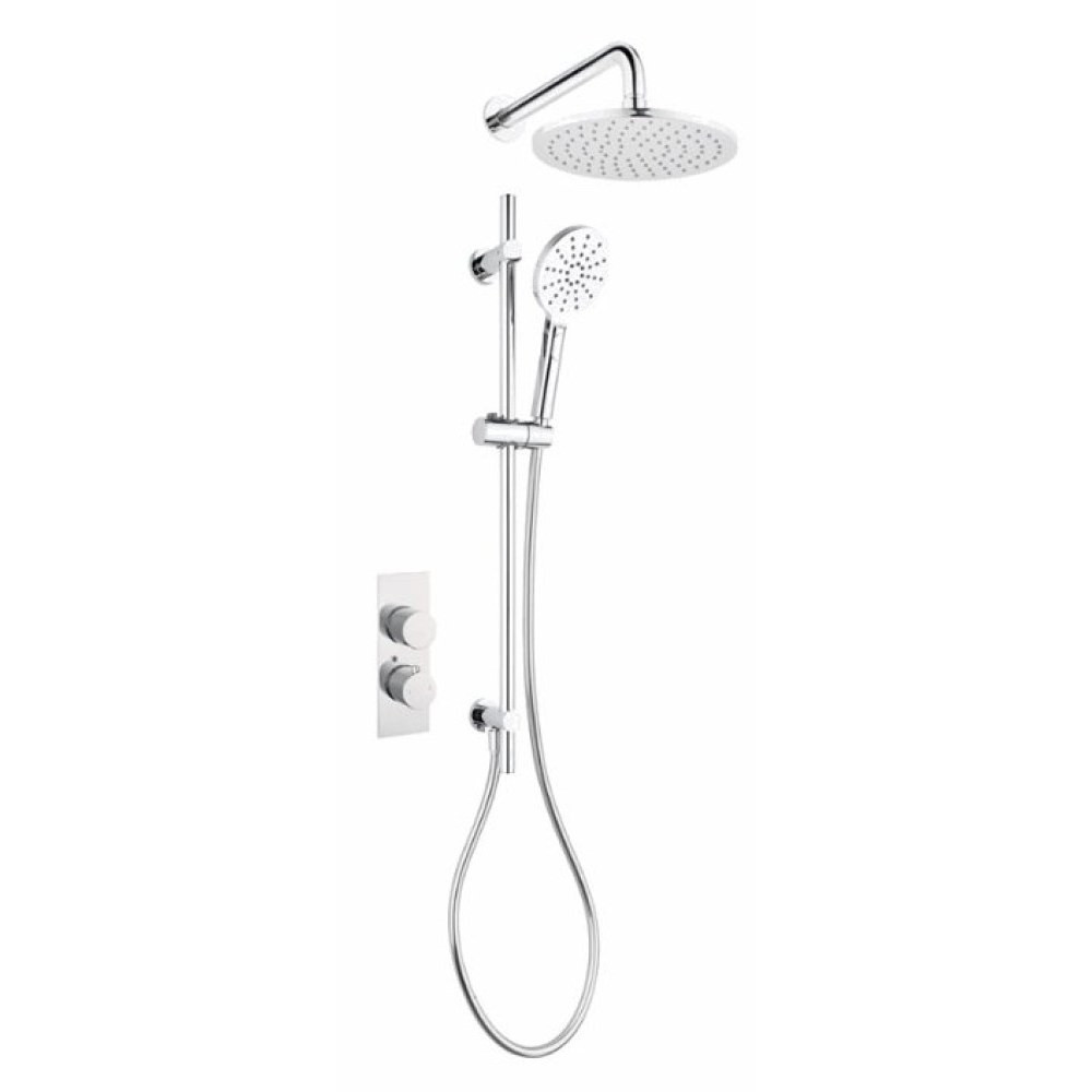 Marflow Savini Two Outlet Concealed Thermostatic Shower Valve with Overhead Kit