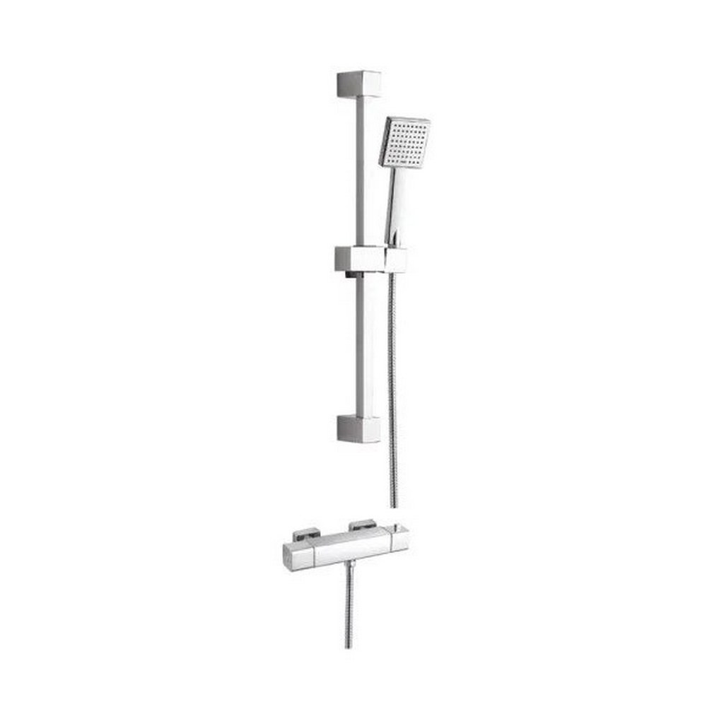 Marflow Square Single Outlet Cool Touch Thermostatic Shower Valve and Kit
