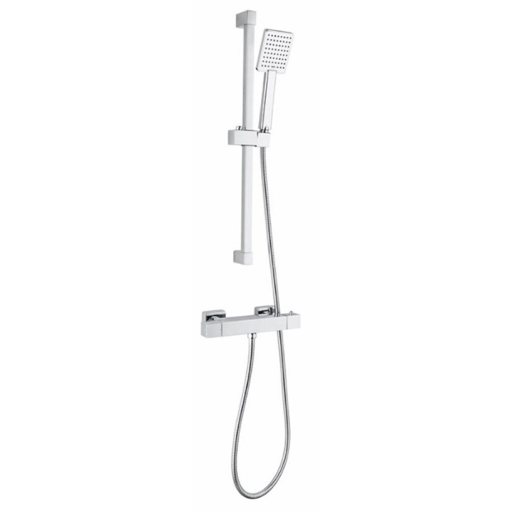 Marflow Square Single Outlet Thermostatic Shower Valve & Kit