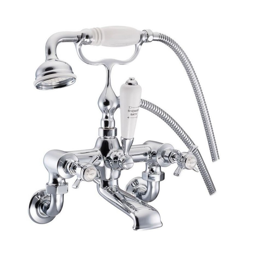 Marflow St James England Handle Wall Mounted Bath Shower Mixer