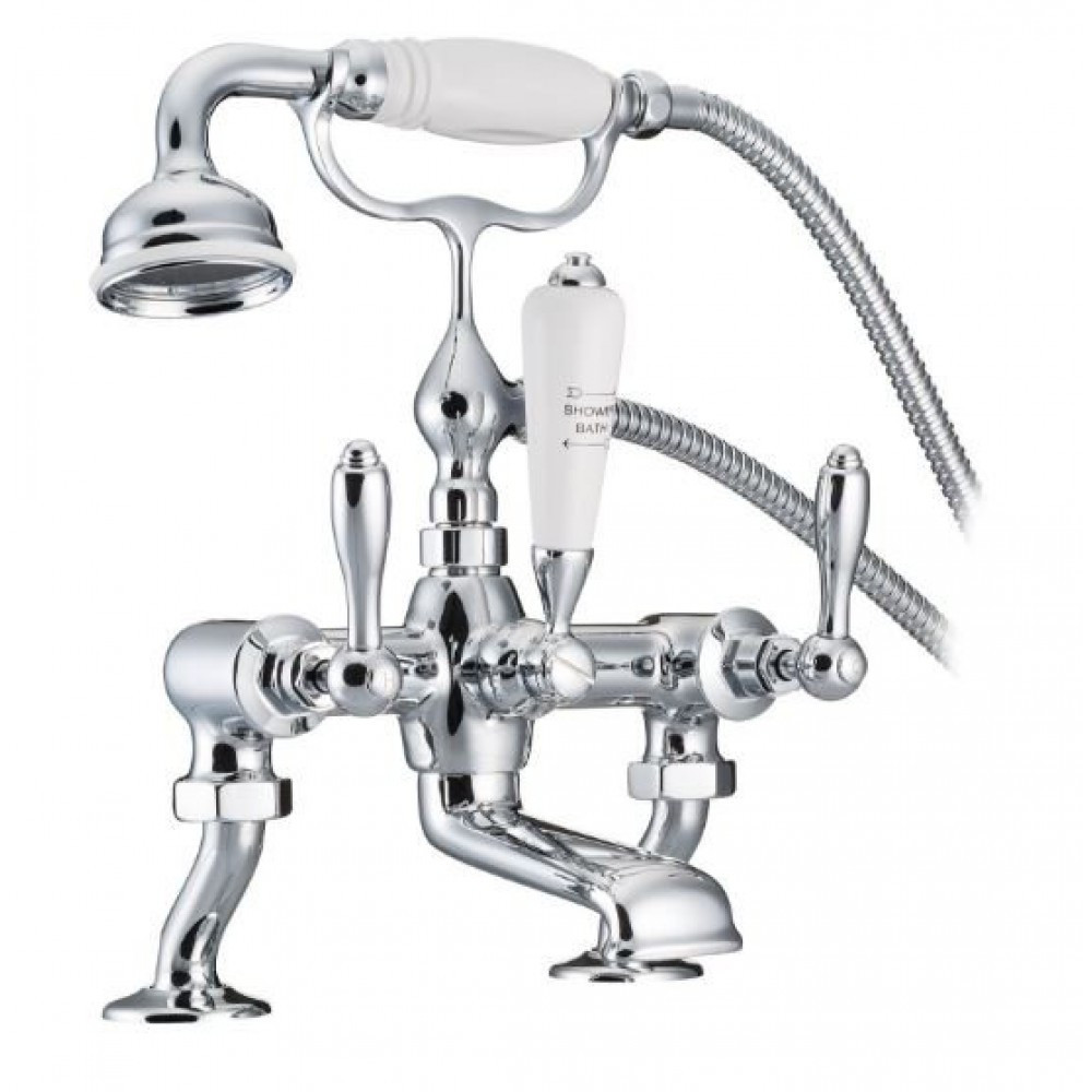 Marflow St James England Lever Bath Shower Mixer with Cranked Legs