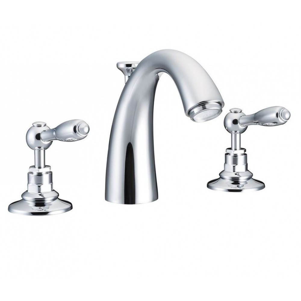 Marflow St James England Lever Three Hole Basin Mixer Classical Spout
