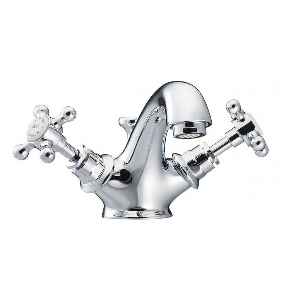 Marflow St James London Handle Mono Basin Mixer & Pop Up Waste