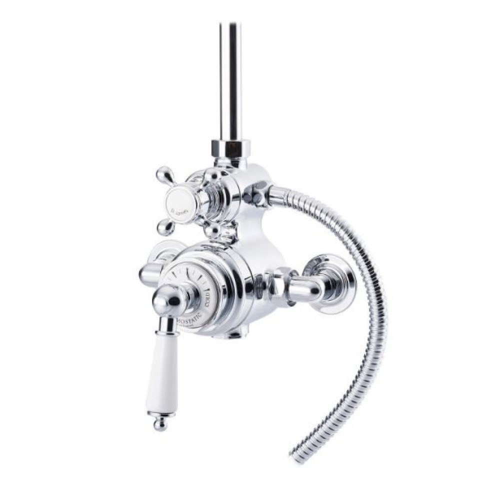 Marflow St James Traditional Thermostatic Valve with 2 Function Diverter London Handle & Lever