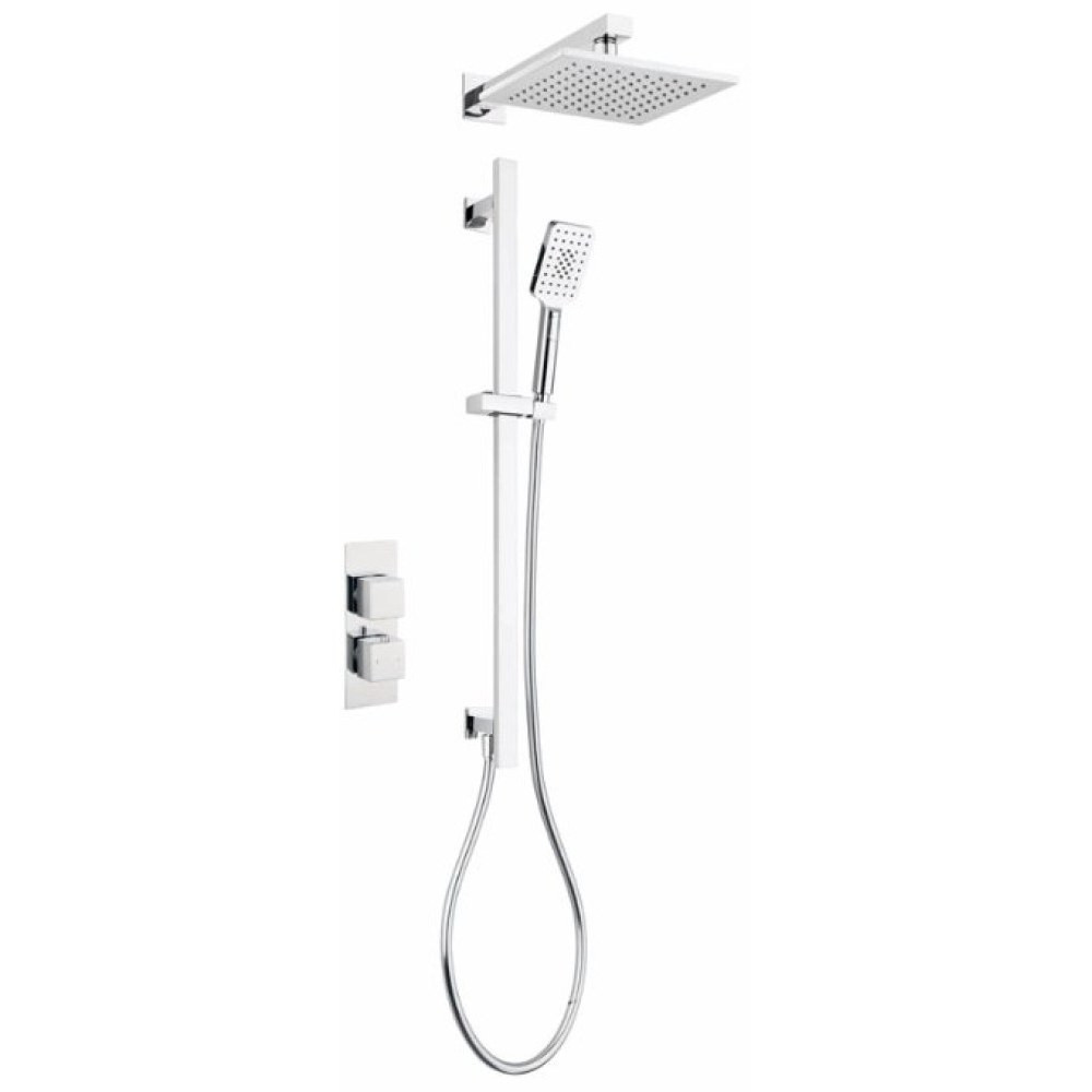 Marflow Vossen Two Outlet Concealed Thermostatic Shower Valve with Overhead Kit