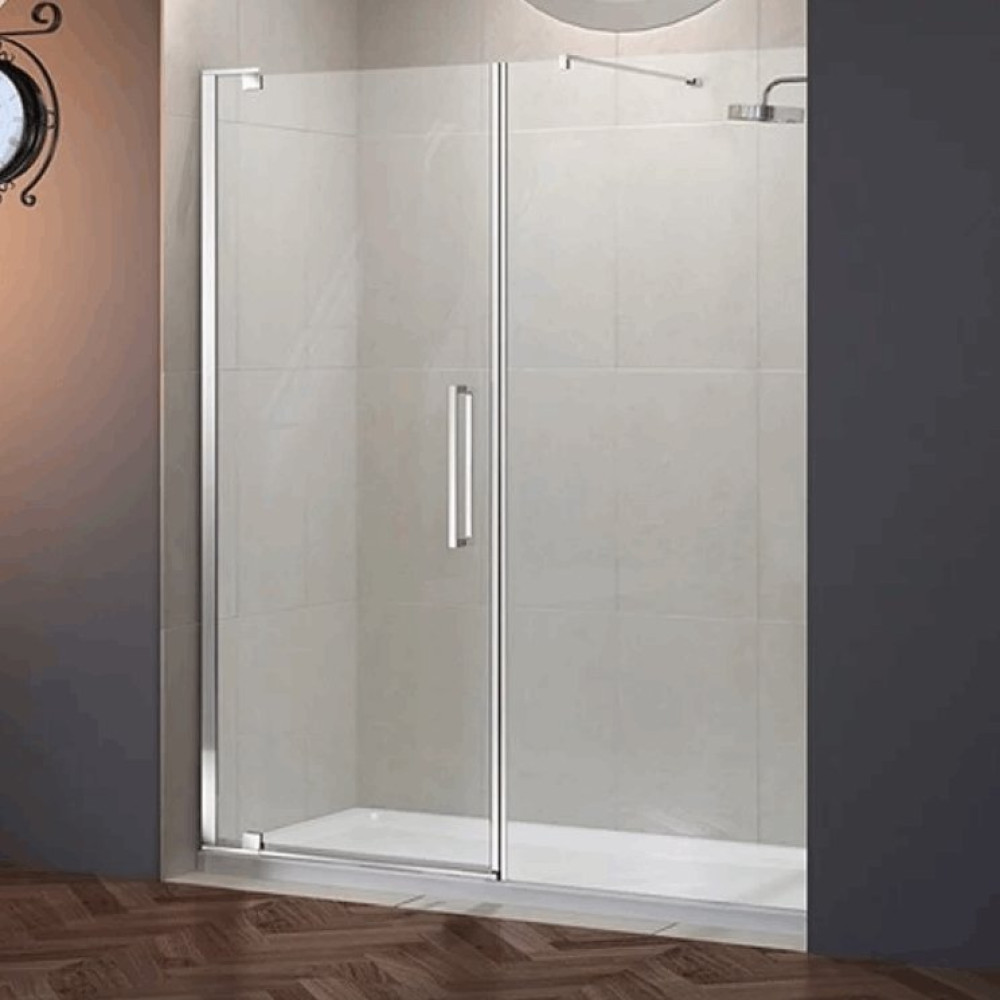 Merlyn 10 Series 1200mm Pivot Shower Door & Inline Panel with MStone Tray