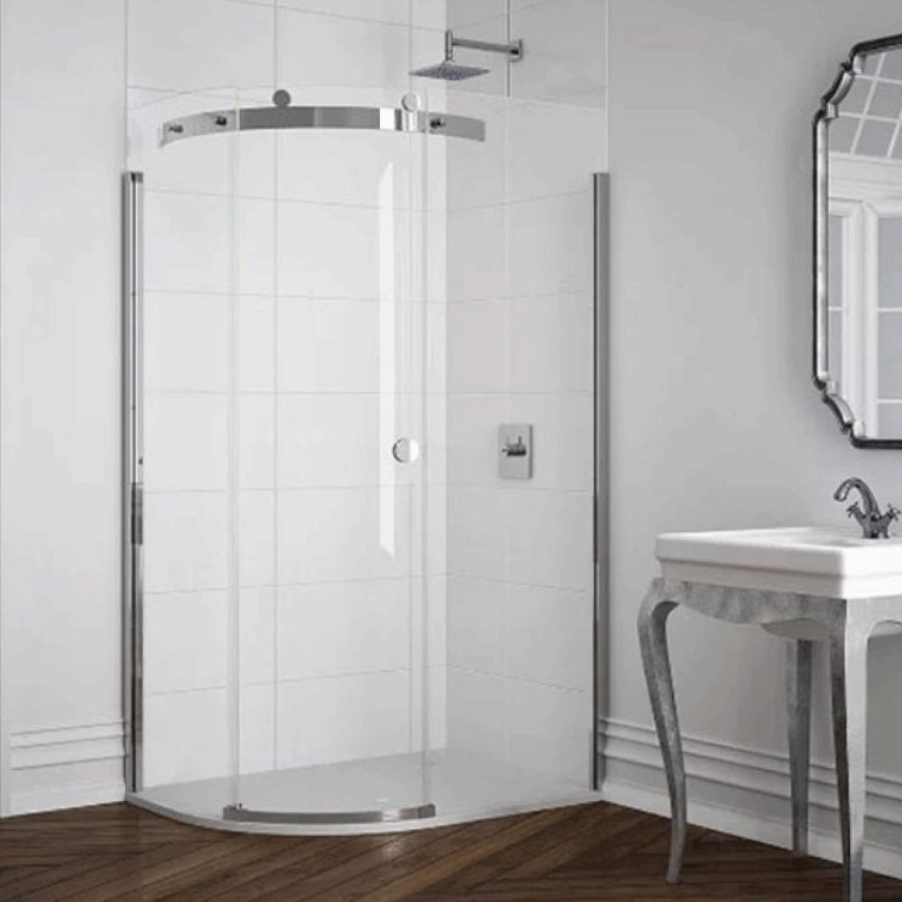 Merlyn 10 Series 1 Door Offset Quadrant Shower Enclosure 1200 x 800mm Left Hand with MStone Tray (1)