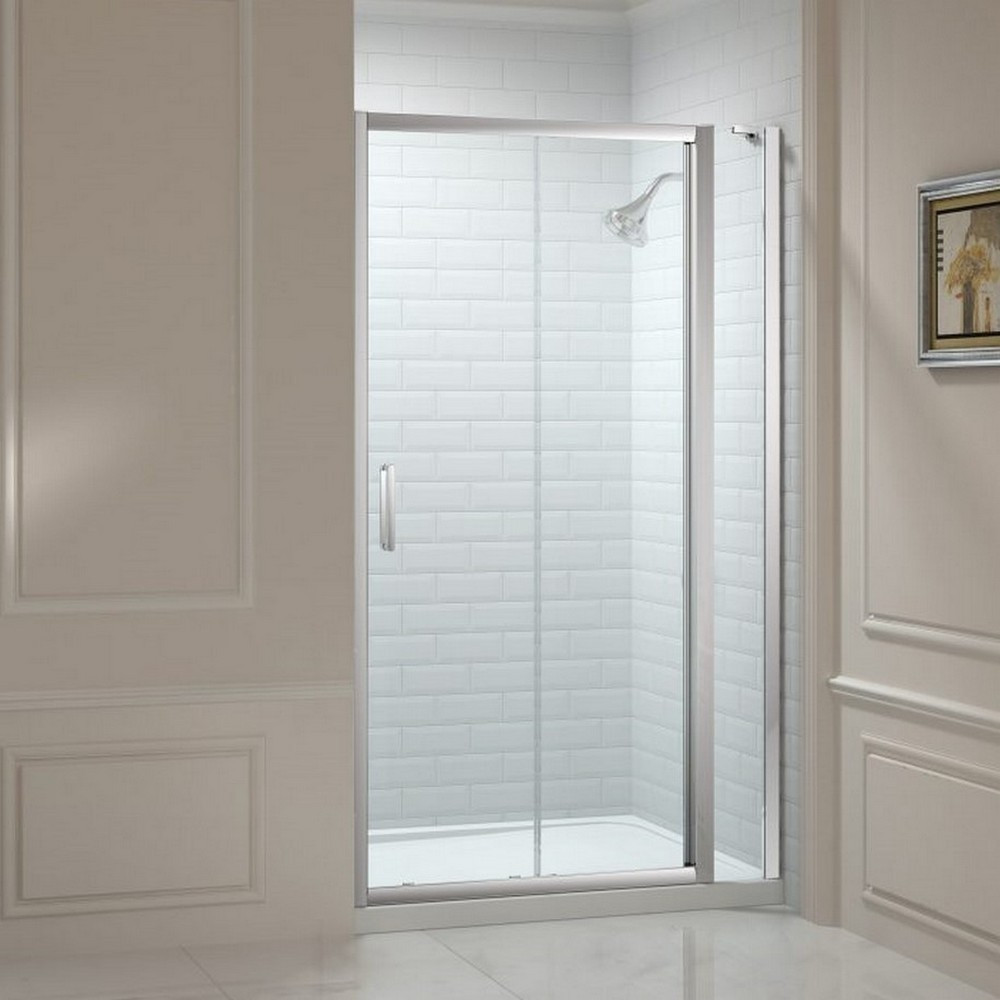 Merlyn 8 Series 1800mm Sliding Shower Door and Small Inline Panel