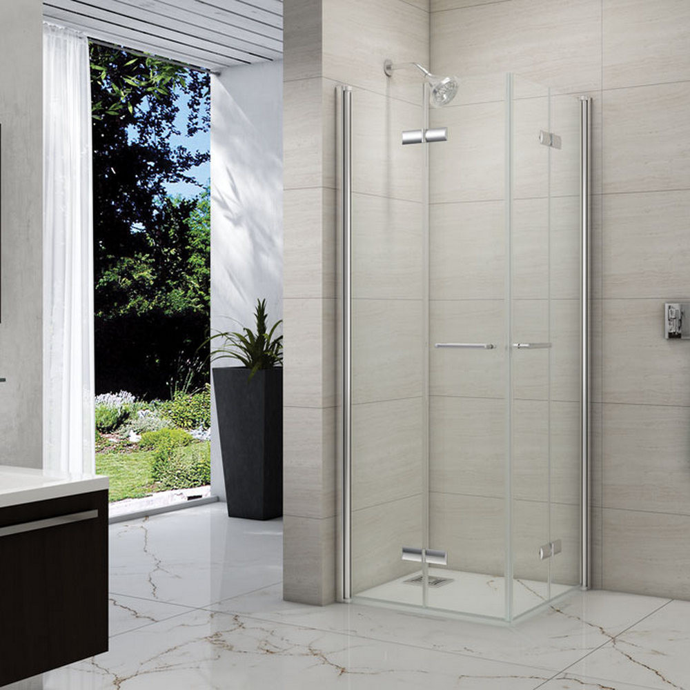 Merlyn 8 Series Double Folding Showerwall 900 x 900mm (1)