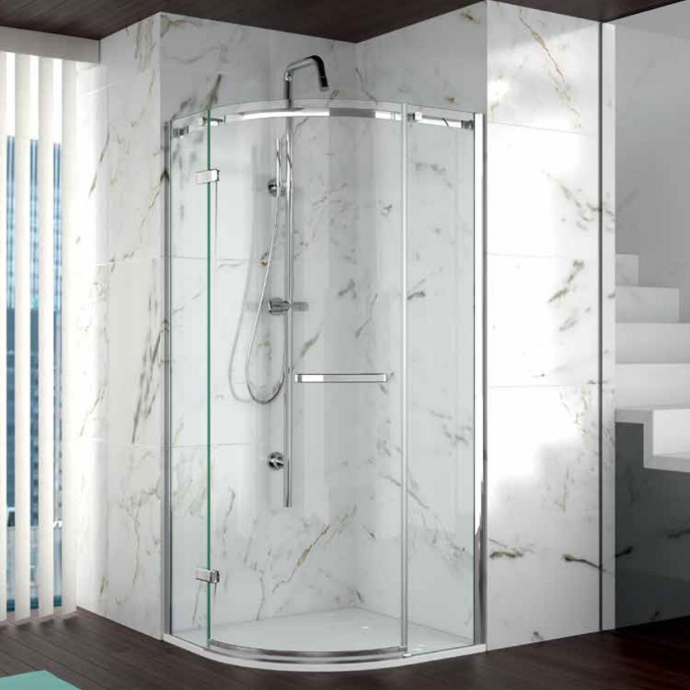 Merlyn 8 Series Frameless 1 Door Quadrant Enclosure 1000 x 1000mm