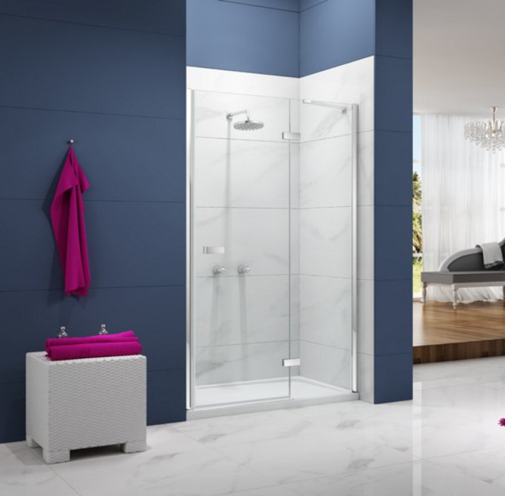 Merlyn Ionic Essence 760mm Hinge Shower Door and Inline Panel