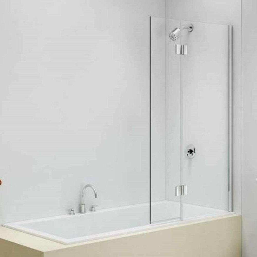 Merlyn Two Panel Hinged Right Hand Bath Screen 850 x 1500mm (1)