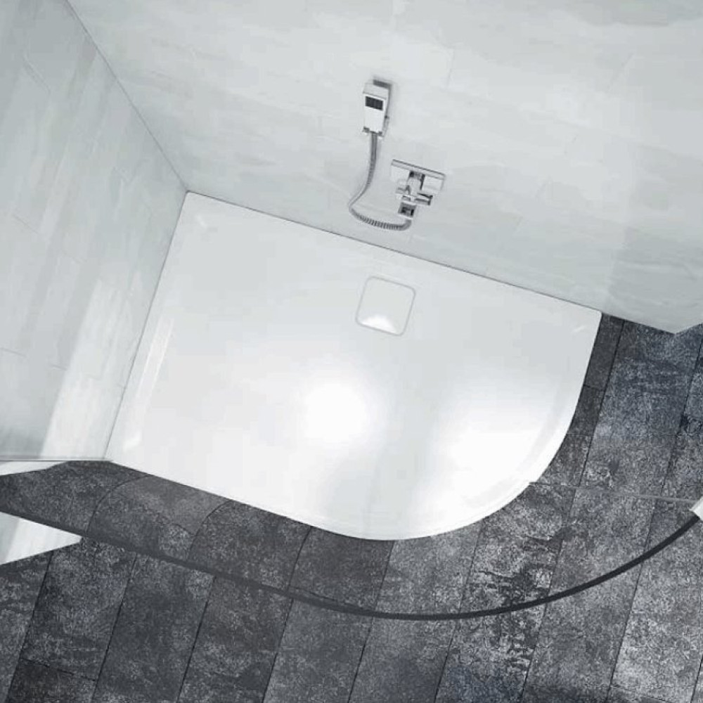 Merlyn Level 25 Offset Quadrant Shower Tray with Waste 1200 x 900mm RH