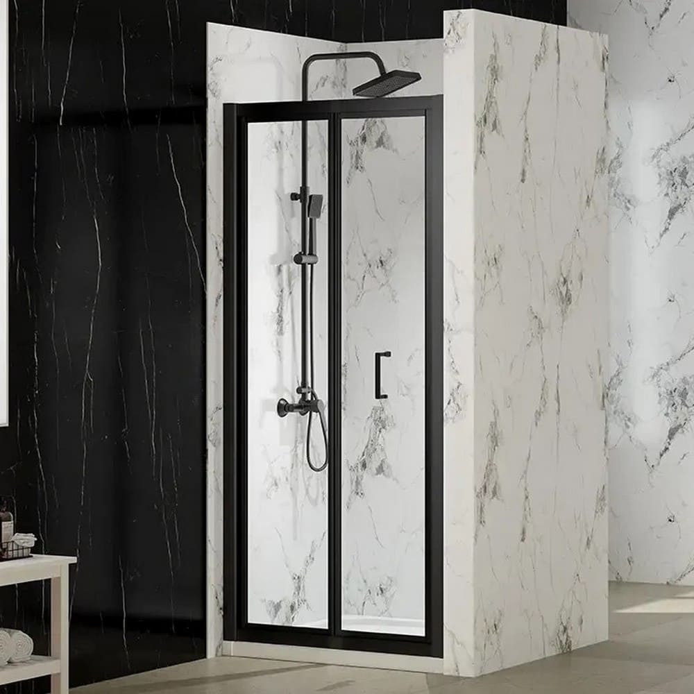 Merlyn MBox 800mm Bifold Shower Door in Matt Black