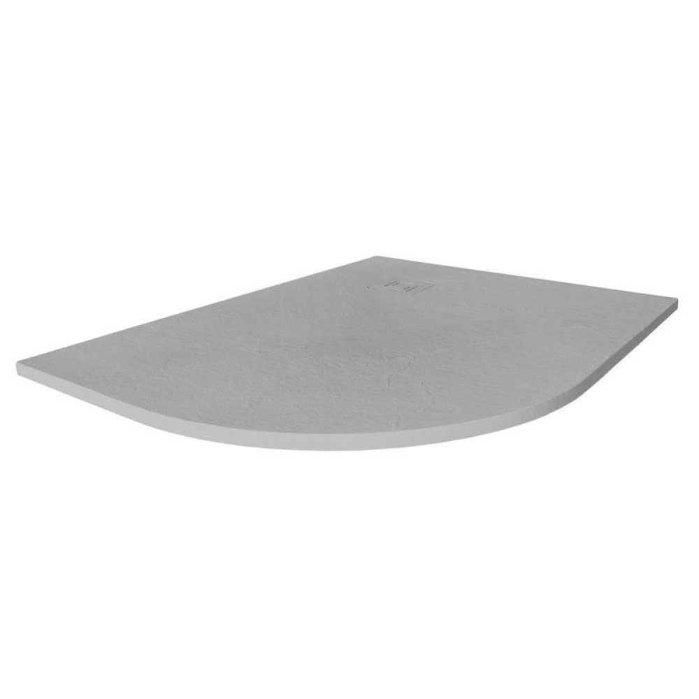 S2Y-Merlyn Truestone 1000 x 800mm Fossil Grey Left Hand Offset Quadrant Shower Tray-1