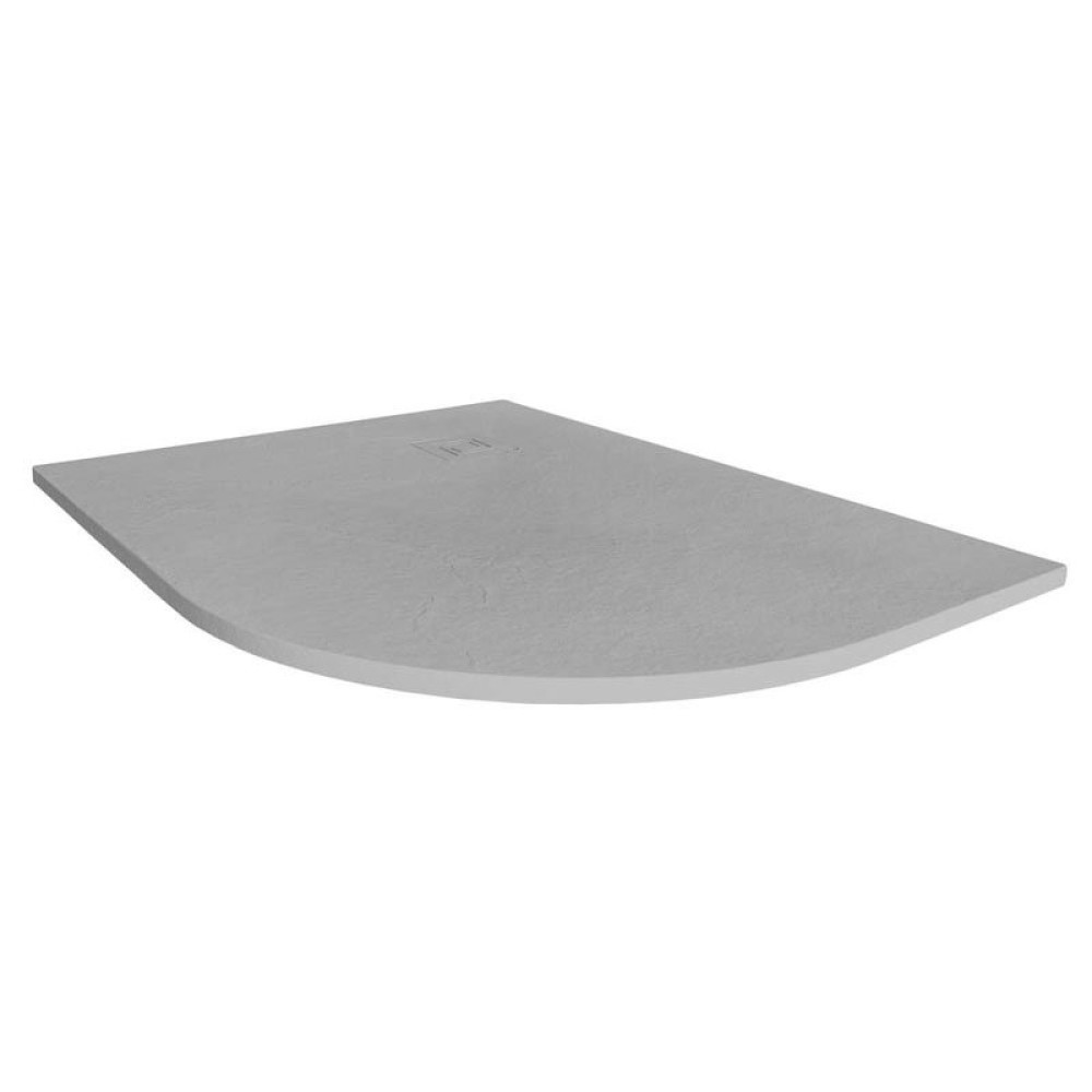 S2Y-Merlyn Truestone 1000 x 800mm Fossil Grey Right Hand Offset Quadrant Shower Tray-1