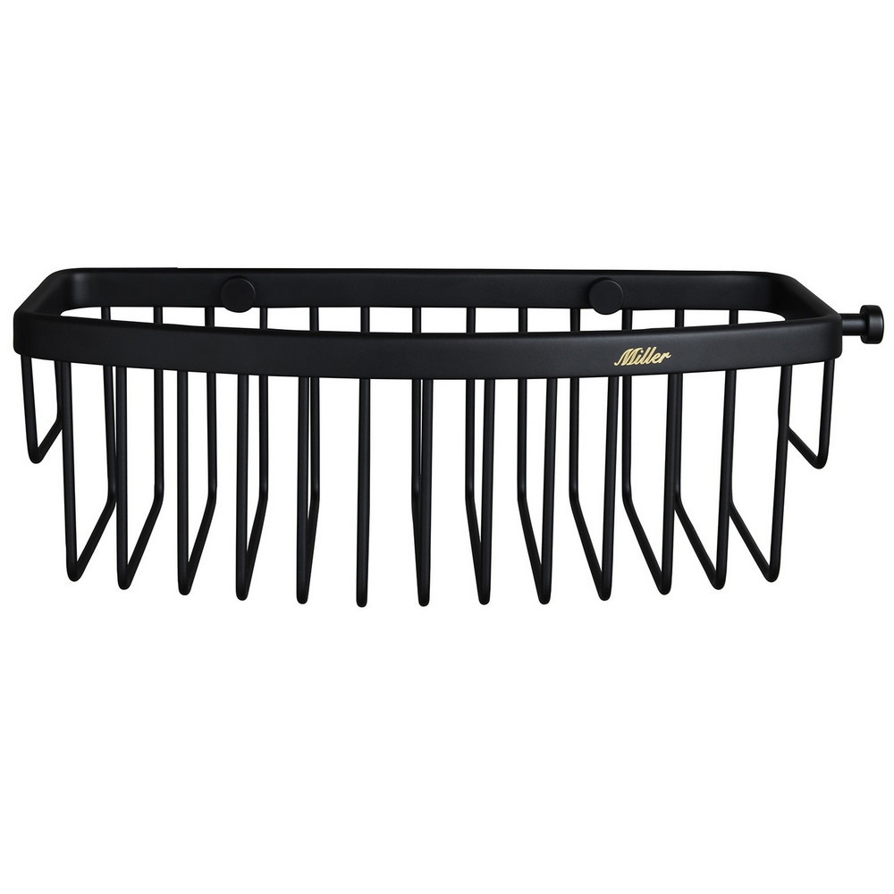 Miller Classic D Shaped Basket in Black