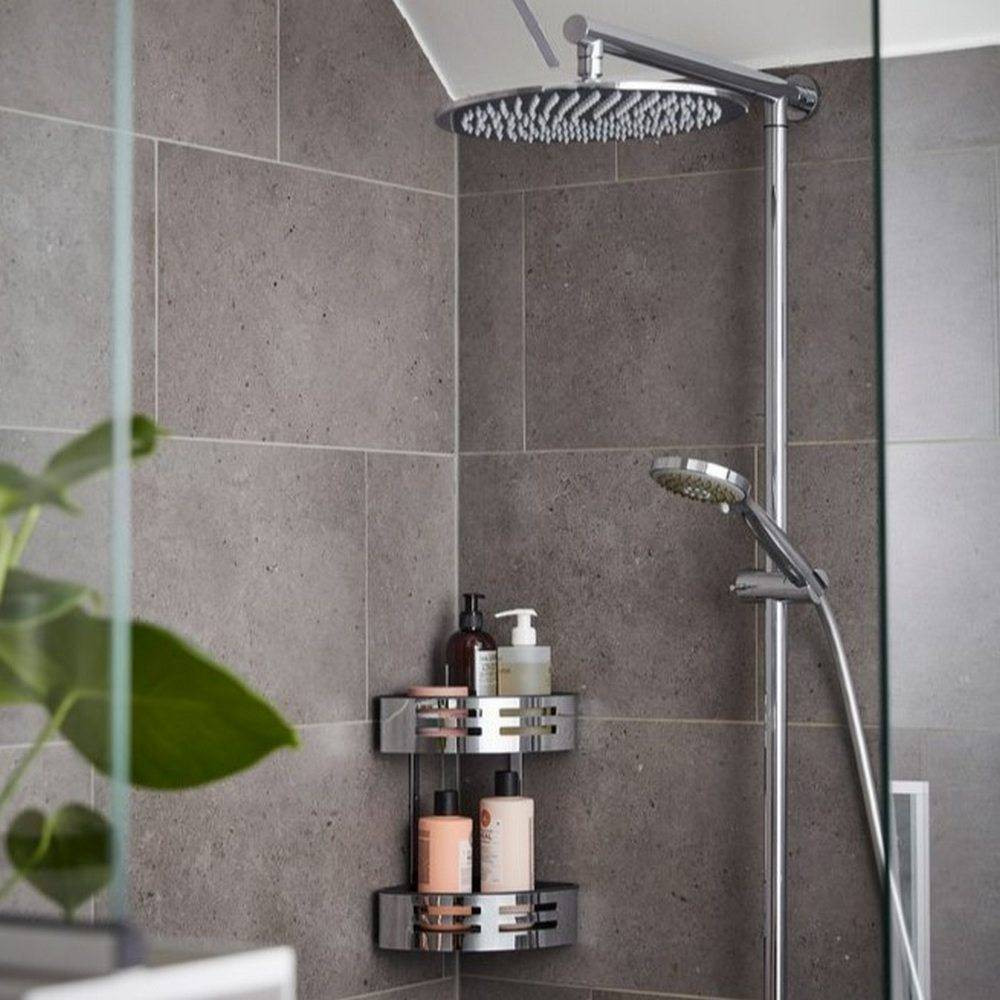 Miller Classic Two Tier Corner Shower Tidy with Tray