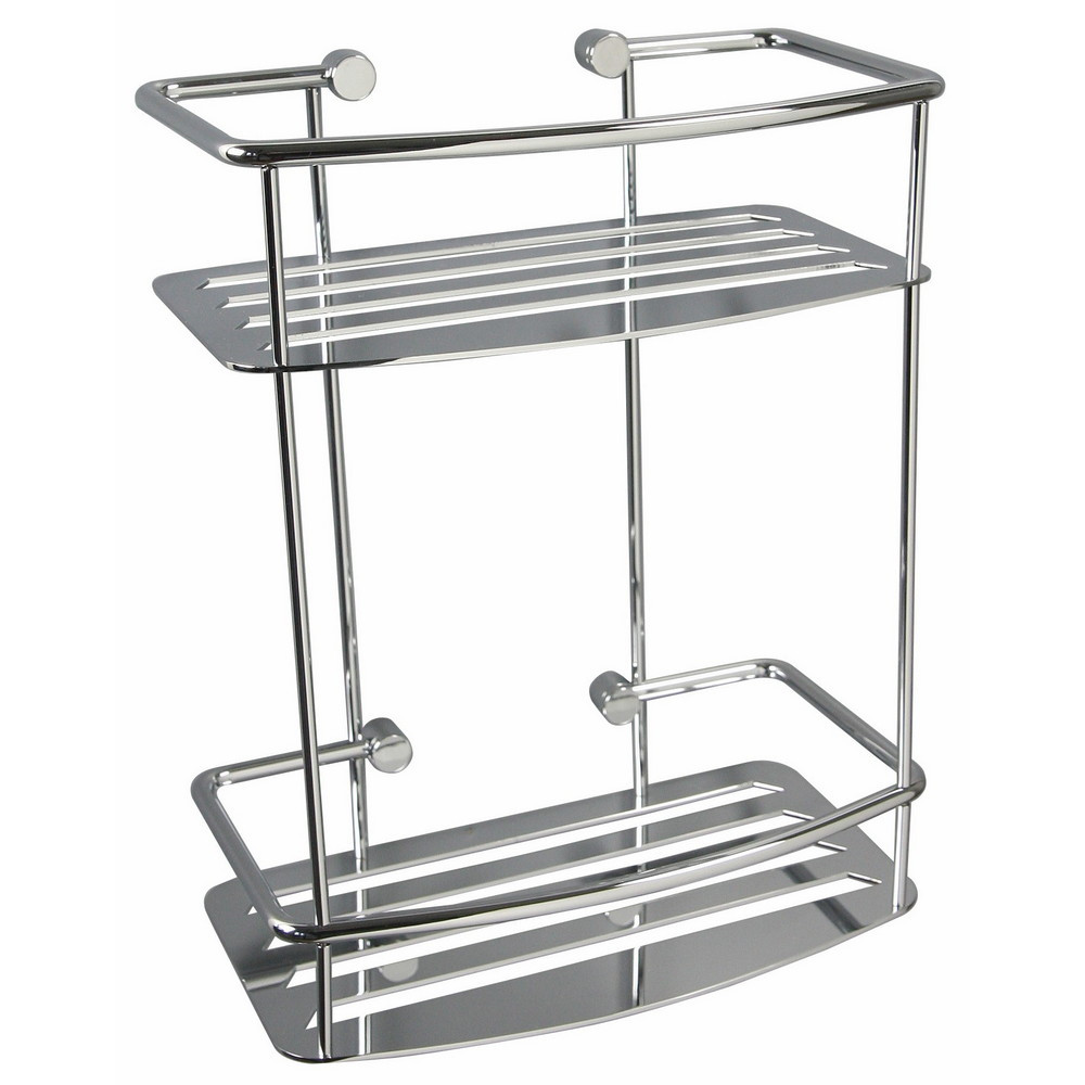 Miller D Shaped Two Tier Shower Shelf