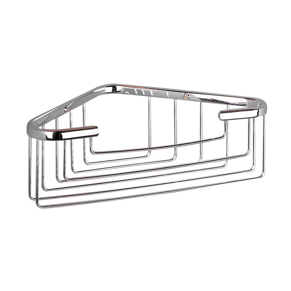 Miller Large Chrome Corner Basket