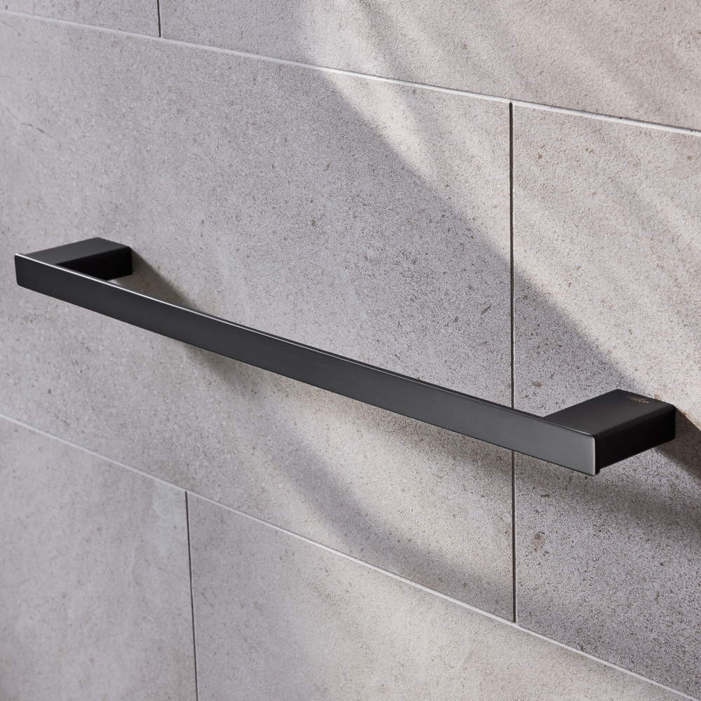 Miller Miami Black 500mm Towel Rail