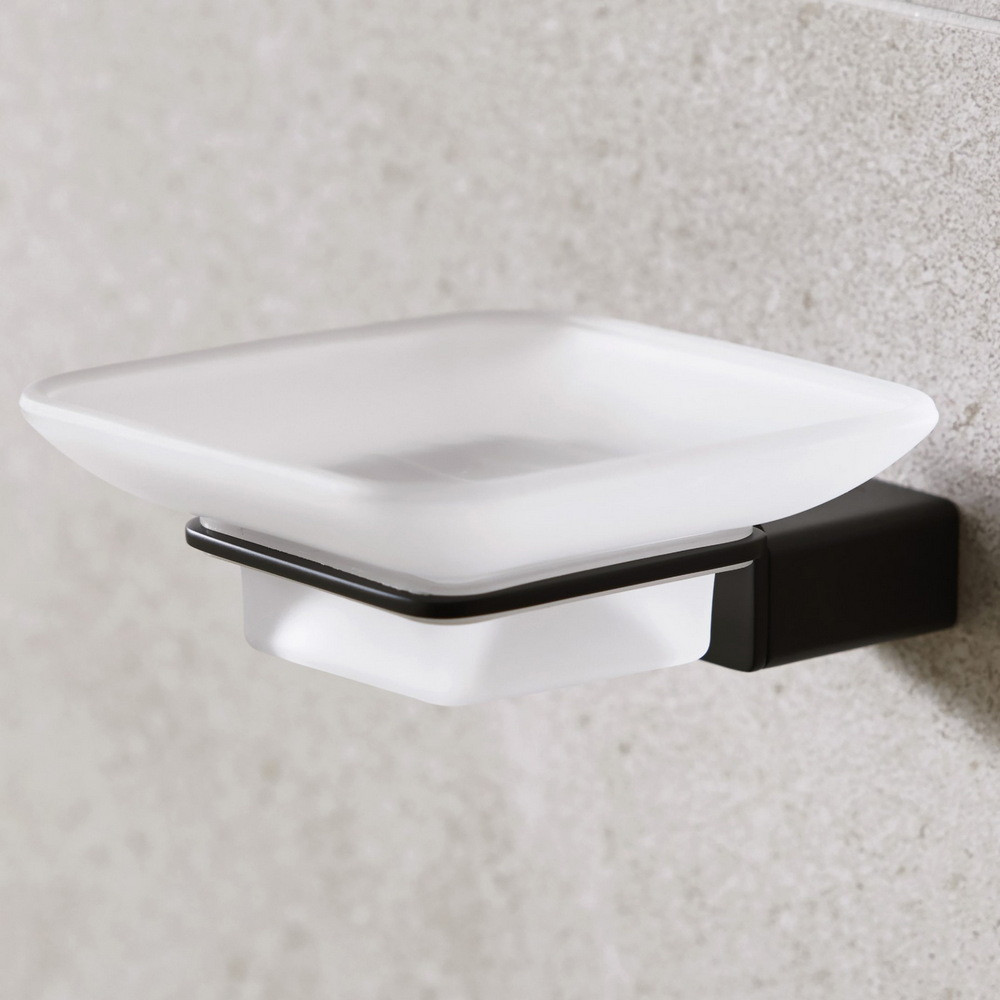 Miller Miami Black Soap Dish and Holder