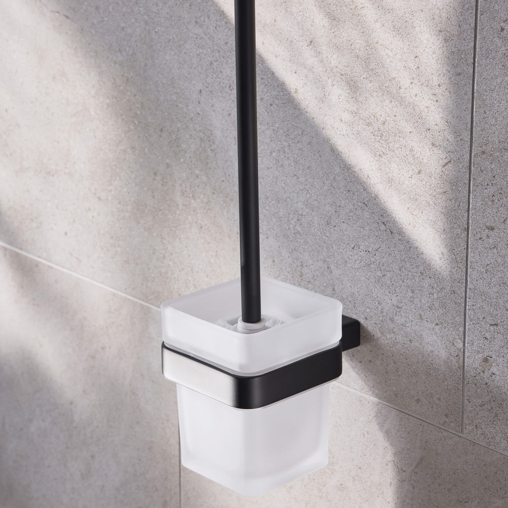Miller Miami Black Toilet Brush Set