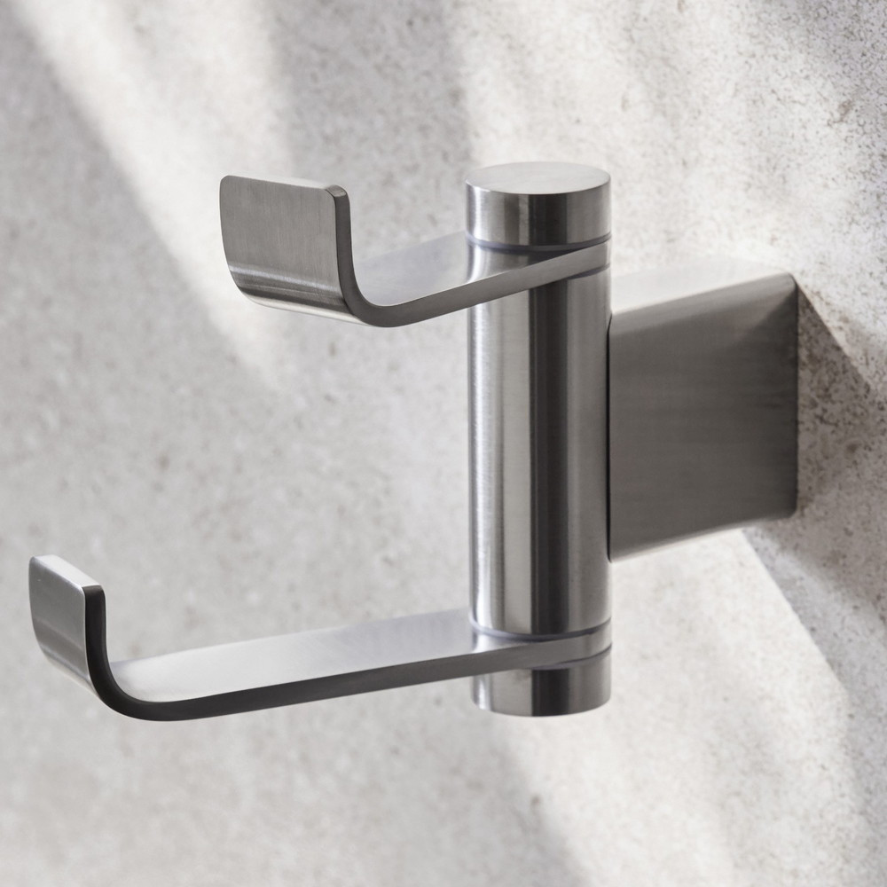 Miller Miami Brushed Nickel Swivel Robe Hook