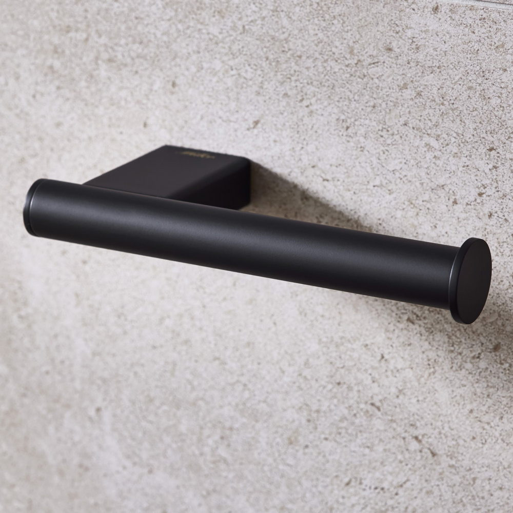 Miller Miami Spare Toilet Roll Holder in Black
