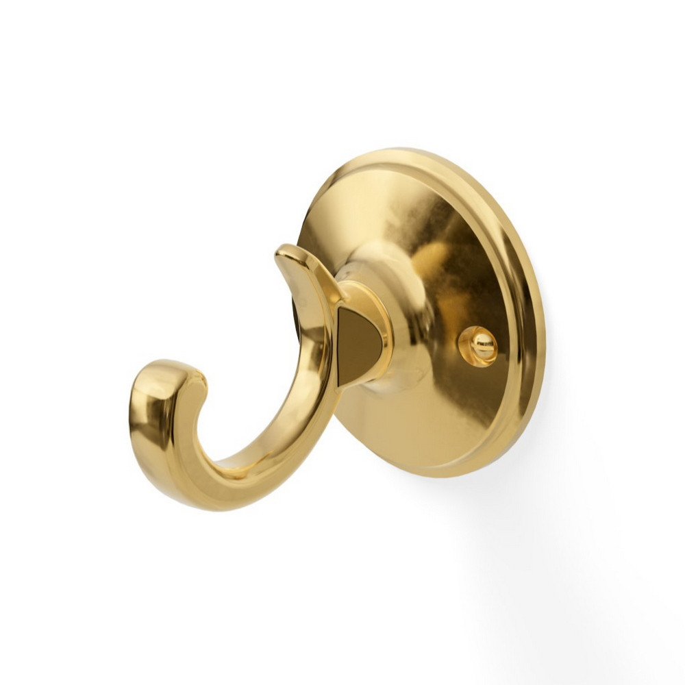 Miller Stockholm Polished Brass Single Bathroom Hook