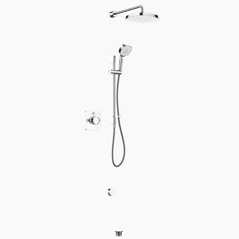 Mira Evoco Triple Outlet Chrome Bathfill Thermostatic Mixer Shower (1)