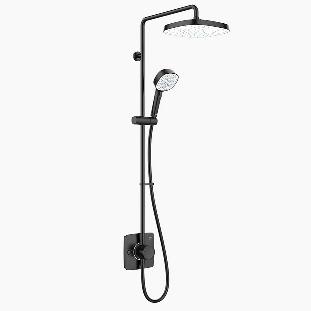 Mira Opero Dual Black Thermostatic Mixer Shower